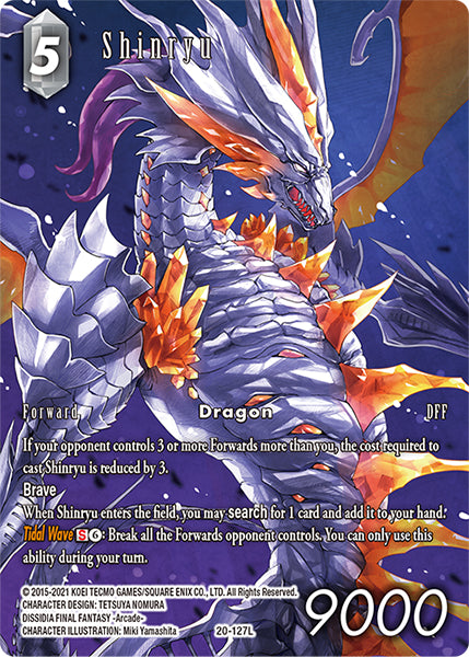 (127) Final Fantasy TCG Dawn of Heroes Single: Shinryu (20-127) (V.2) Holo Legend