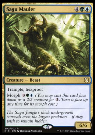 (200) Magic The Gathering Commander 2019 Single: Sagu Mauler Holo Rare