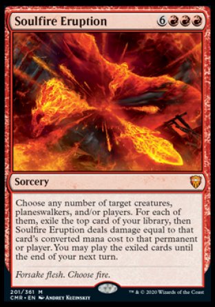 (201/361) Magic The Gathering Commander Legends Single: Soulfire Eruption Mythic