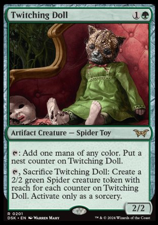 (201) Magic The Gathering Duskmourn: House of Horror Single: Twitching Doll Rare