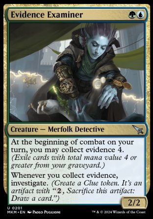 (201) Magic The Gathering Murders at Karlov Manor Single: Evidence Examiner Uncommon