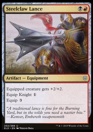 (202/269) Magic The Gathering Throne of Eldraine Single: Steelclaw Lance Uncommon