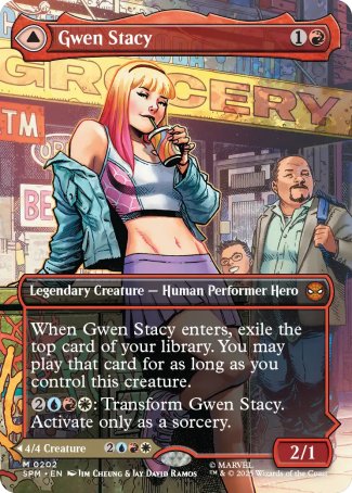 (202) Magic The Gathering Magic: The Gathering | Marvel's Spider-Man: Extras Single: Gwen Stacy // Ghost-Spider (V.1) Holo Mythic