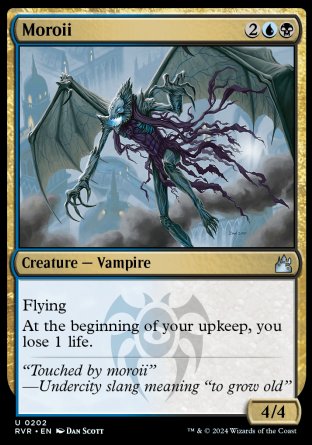 (202) Magic The Gathering Ravnica Remastered Single: Moroii Holo Uncommon