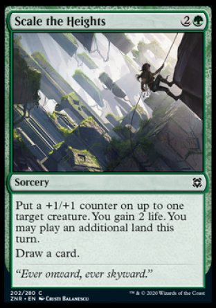 (202/280) Magic The Gathering Zendikar Rising Single: Scale the Heights Holo Common