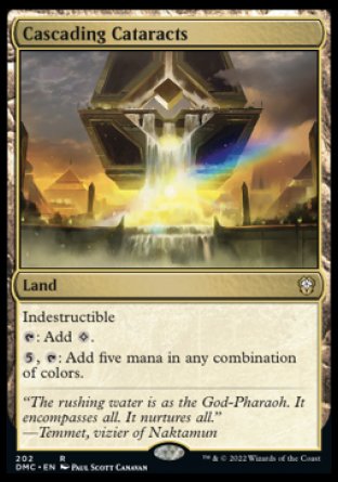 (202) Magic The Gathering Commander: Dominaria United Single: Cascading Cataracts Holo Rare