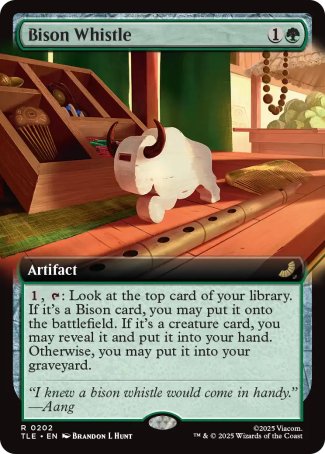 (202) Magic The Gathering Magic: The Gathering | Avatar: The Last Airbender: Eternal Single: Bison Whistle (V.2) Holo Rare