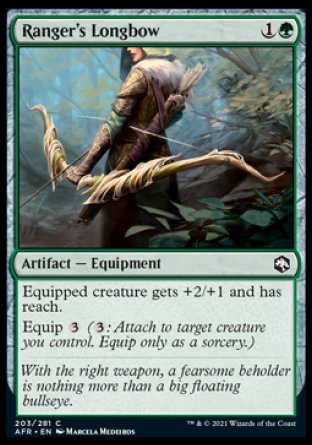 (203) Magic The Gathering Adventures in the Forgotten Realms Single: Ranger's Longbow Holo Common