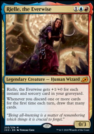(203/274) Magic The Gathering Ikoria: Lair of Behemoths Single: Rielle, the Everwise Holo Mythic