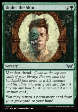 (203) Magic The Gathering Duskmourn: House of Horror Single: Under the Skin Uncommon