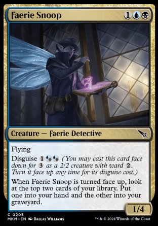 (203) Magic The Gathering Murders at Karlov Manor Single: Faerie Snoop Common