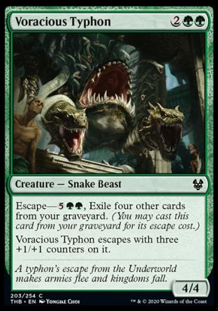 (203/254) Magic The Gathering Theros Beyond Death Single: Voracious Typhon Common