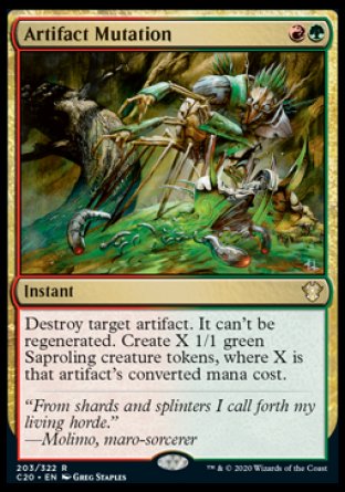 (203/322) Magic The Gathering Commander: Ikoria Single: Artifact Mutation Rare