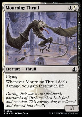 (204) Magic The Gathering Ravnica Remastered Single: Mourning Thrull Holo Common