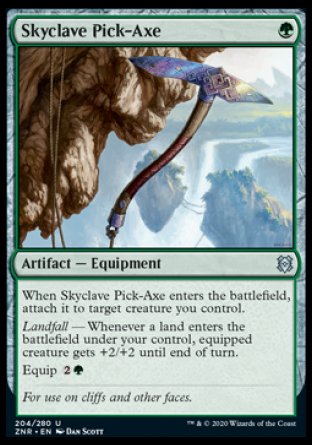 (204/280) Magic The Gathering Zendikar Rising Single: Skyclave Pick-Axe Holo Uncommon