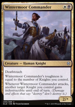 (205/269) Magic The Gathering Throne of Eldraine Single: Wintermoor Commander Holo Uncommon