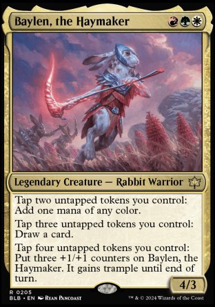 (205) Magic The Gathering Bloomburrow Single: Baylen, the Haymaker Holo Rare