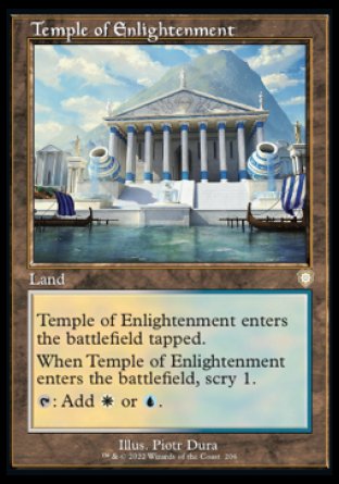 (206) Magic The Gathering Commander: The Brothers' War Single: Temple of Enlightenment Rare