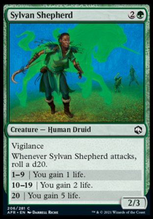 (206) Magic The Gathering Adventures in the Forgotten Realms Single: Sylvan Shepherd Common