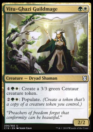 (206) Magic The Gathering Commander 2019 Single: Vitu-Ghazi Guildmage Uncommon