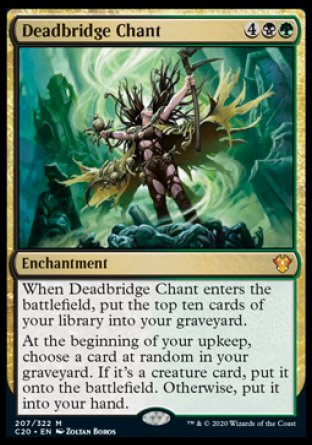 (207/322) Magic The Gathering Commander: Ikoria Single: Deadbridge Chant Mythic