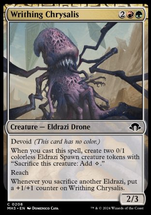 (208) Magic The Gathering Modern Horizons 3 Single: Writhing Chrysalis Common