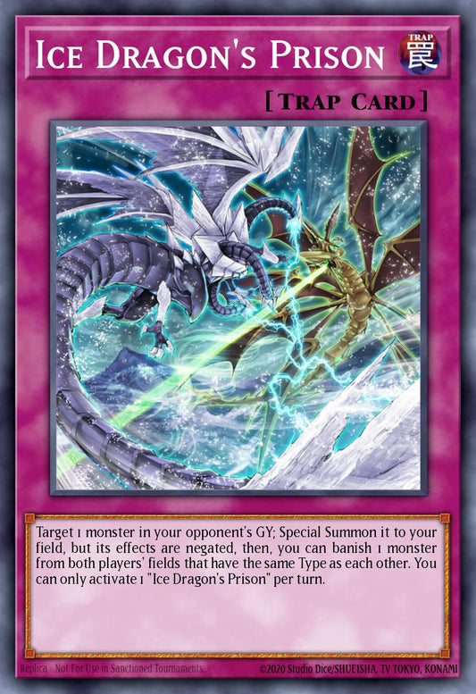 (078) YuGiOh TCG RA01: 25th Anniversary Rarity Collection Single: Ice Dragon's Prison (V.5 - Quarter Century Secret Rare)  Quarter Century Secret Rare