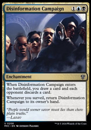 (208) Magic The Gathering Commander: Murders at Karlov Manor Single: Disinformation Campaign Uncommon