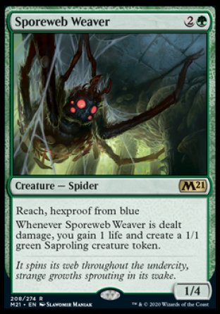 (208) Magic The Gathering Core 2021: Promos Single: Sporeweb Weaver (V.2) Holo Rare