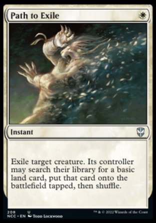 (208) Magic The Gathering Commander: Streets of New Capenna Single: Path to Exile Uncommon