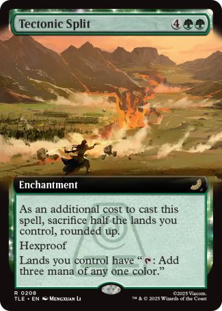 (208) Magic The Gathering Magic: The Gathering | Avatar: The Last Airbender: Eternal Single: Tectonic Split (V.2) Rare