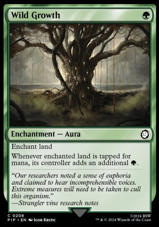 (208) Magic The Gathering Universes Beyond: Fallout Single: Wild Growth Common