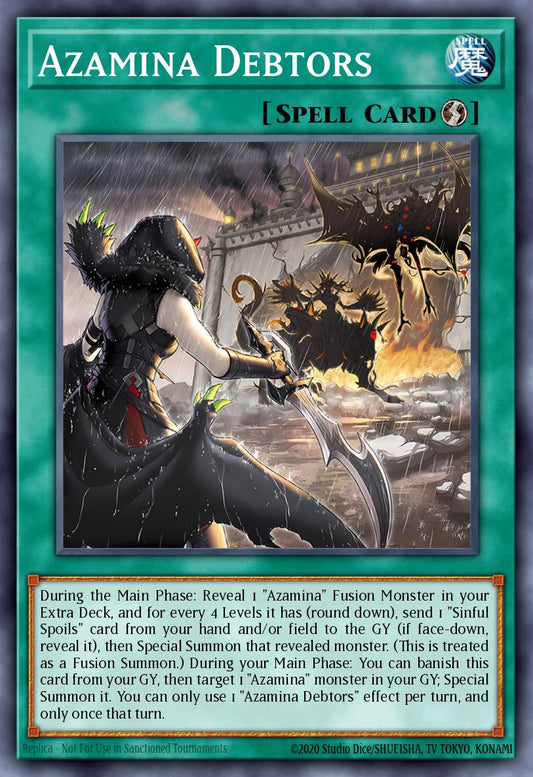 (417) YuGiOh TCG MP25: 2025 Mega-Pack Tin Single: Azamina Debtors  Common