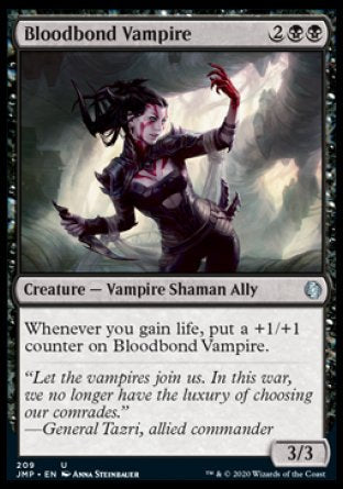 (209) Magic The Gathering Jumpstart Single: Bloodbond Vampire Holo Uncommon