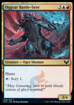 (209) Magic The Gathering Strixhaven: School of Mages Single: Oggyar Battle-Seer Common