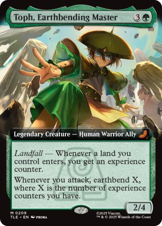 (209) Magic The Gathering Magic: The Gathering | Avatar: The Last Airbender: Eternal Single: Toph, Earthbending Master (V.2) Holo Mythic