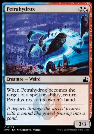 (209) Magic The Gathering Ravnica Remastered Single: Petrahydrox Holo Common