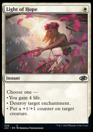 (209) Magic The Gathering Jumpstart 2022 Single: Light of Hope Common