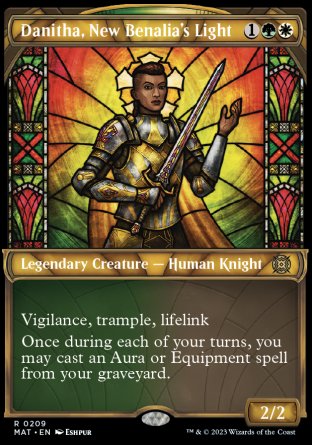 (209) Magic The Gathering March of the Machine: The Aftermath: Extras Single: Danitha, New Benalia's Light (V.4) Rare
