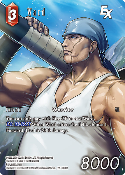 (001) Final Fantasy TCG Beyond Destiny Single: Ward (21-001) (V.2) Holo Rare