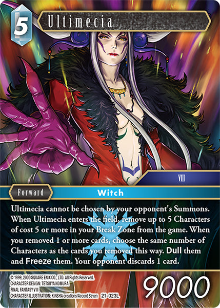 (023) Final Fantasy TCG Beyond Destiny Single: Ultimecia (21-023) (V.1) Holo Legend