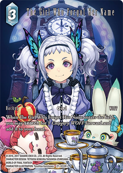 (033) Final Fantasy TCG Beyond Destiny Single: The Girl Who Forgot Her Name (21-033) (V.2) Rare