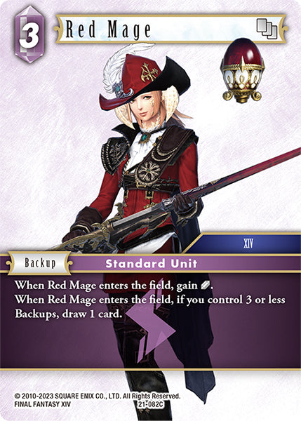 (082) Final Fantasy TCG Beyond Destiny Single: Red Mage (21-082) Common