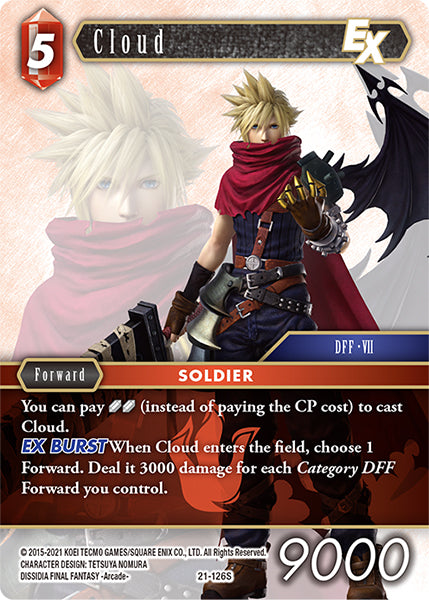 (126) Final Fantasy TCG Beyond Destiny Single: Cloud (21-126) Starter