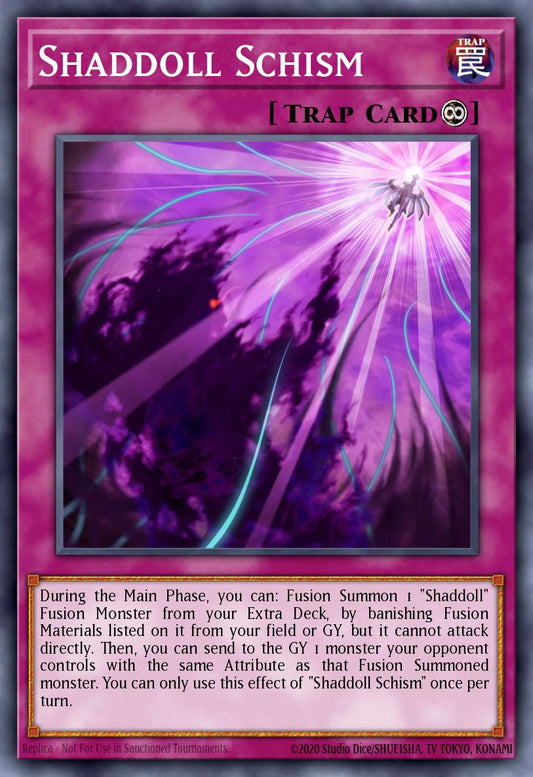 (077) YuGiOh TCG RA01: 25th Anniversary Rarity Collection Single: Shaddoll Schism (V.1 - Super Rare)  Super Rare