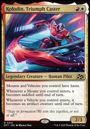 (210) Magic The Gathering Aetherdrift Single: Kolodin, Triumph Caster Rare