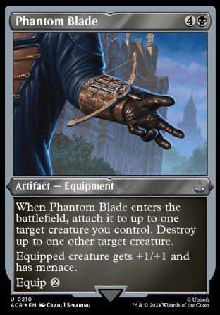 (210) Magic The Gathering Universes Beyond: Assassin's Creed: Extras Single: Phantom Blade Uncommon