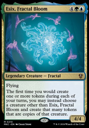 (210) Magic The Gathering Commander: Murders at Karlov Manor Single: Esix, Fractal Bloom Mythic