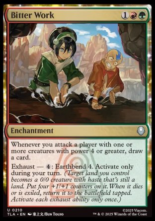 (210) Magic The Gathering Magic: The Gathering | Avatar: The Last Airbender Single: Bitter Work Holo Uncommon