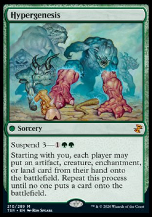 (210/289) Magic The Gathering Time Spiral Remastered Single: Hypergenesis Holo Mythic